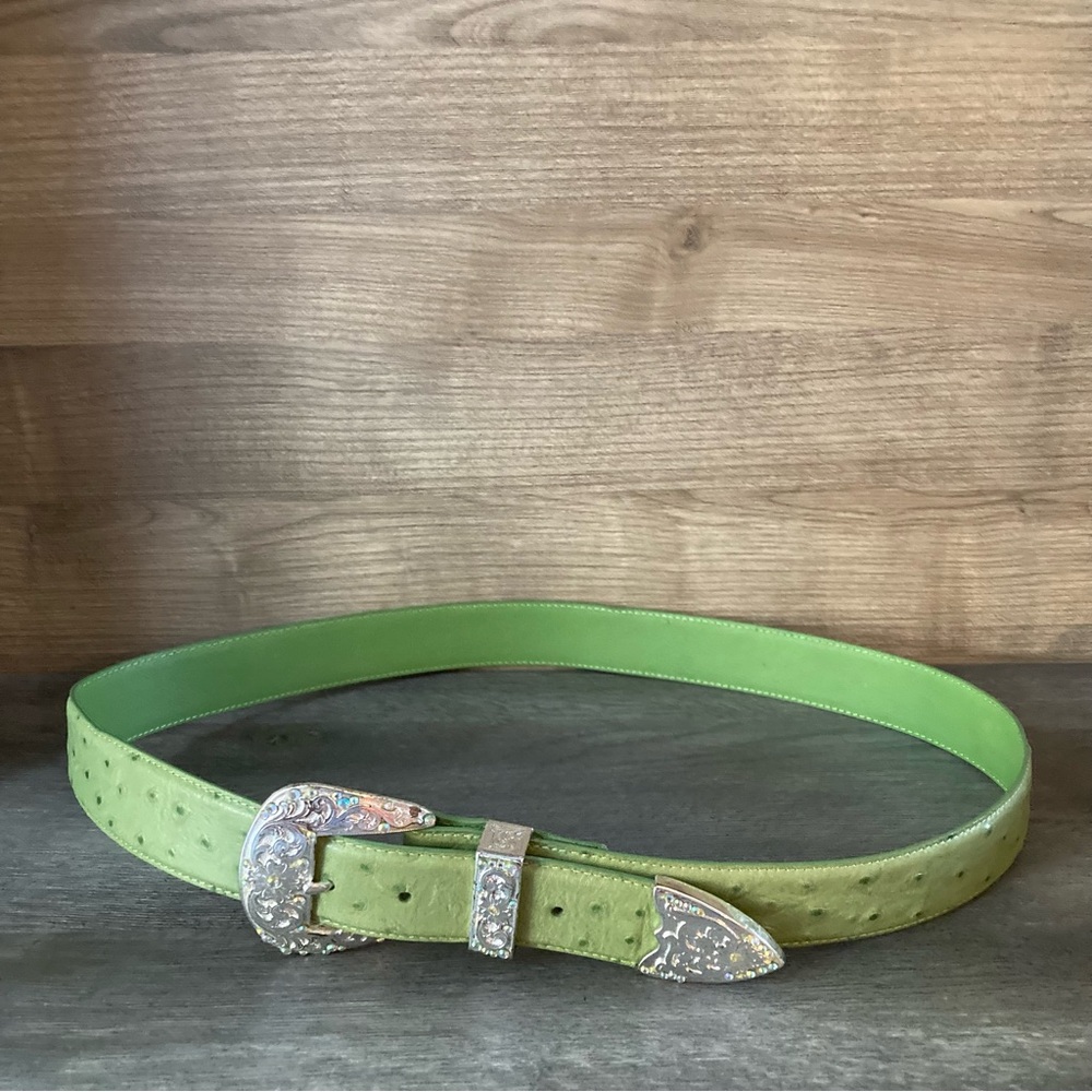Vintage Roper Green Ladies Leather Western Belt
